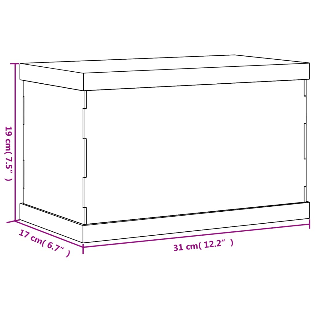vidaXL Cutie de prezentare, transparent, 31x17x19 cm, acril vidaXL Cutie de prezentare, transparent, 31x17x19 cm, acril