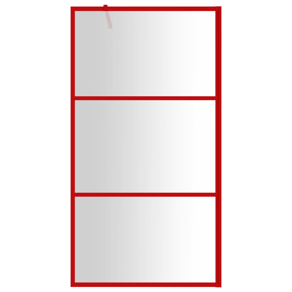 vidaXL Paravan de duș walk-in roșu 115x195 cm sticlă ESG transparentă vidaXL Paravan de duș walk-in roșu 115x195 cm sticlă ESG transparentă
