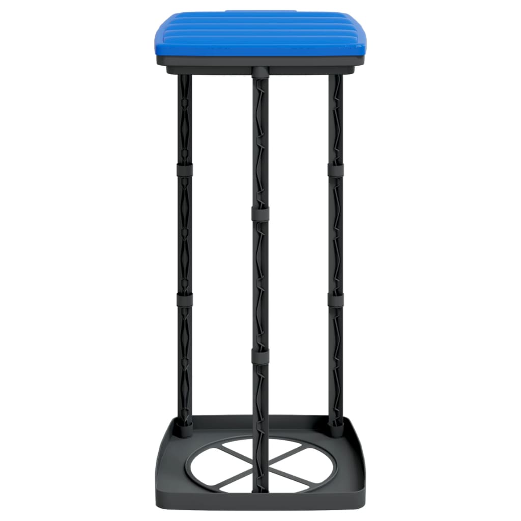 vidaXL Suporturi saci de gunoi, 2 buc., negru și albastru, 60 L, PP vidaXL Suporturi saci de gunoi, 2 buc., negru și albastru, 60 L, PP