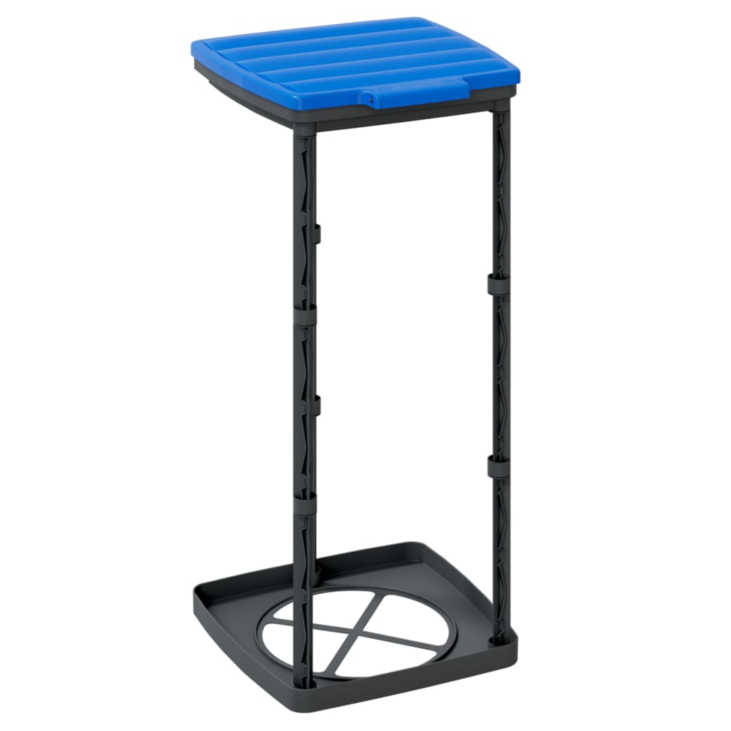 vidaXL Suporturi saci de gunoi, 2 buc., negru și albastru, 60 L, PP vidaXL Suporturi saci de gunoi, 2 buc., negru și albastru, 60 L, PP
