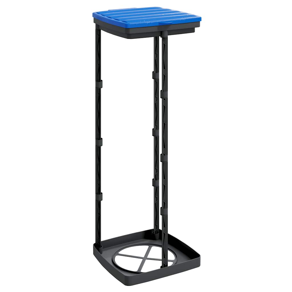 vidaXL Suporturi saci de gunoi, 2 buc., negru și albastru, 120 L, PP vidaXL Suporturi saci de gunoi, 2 buc., negru și albastru, 120 L, PP