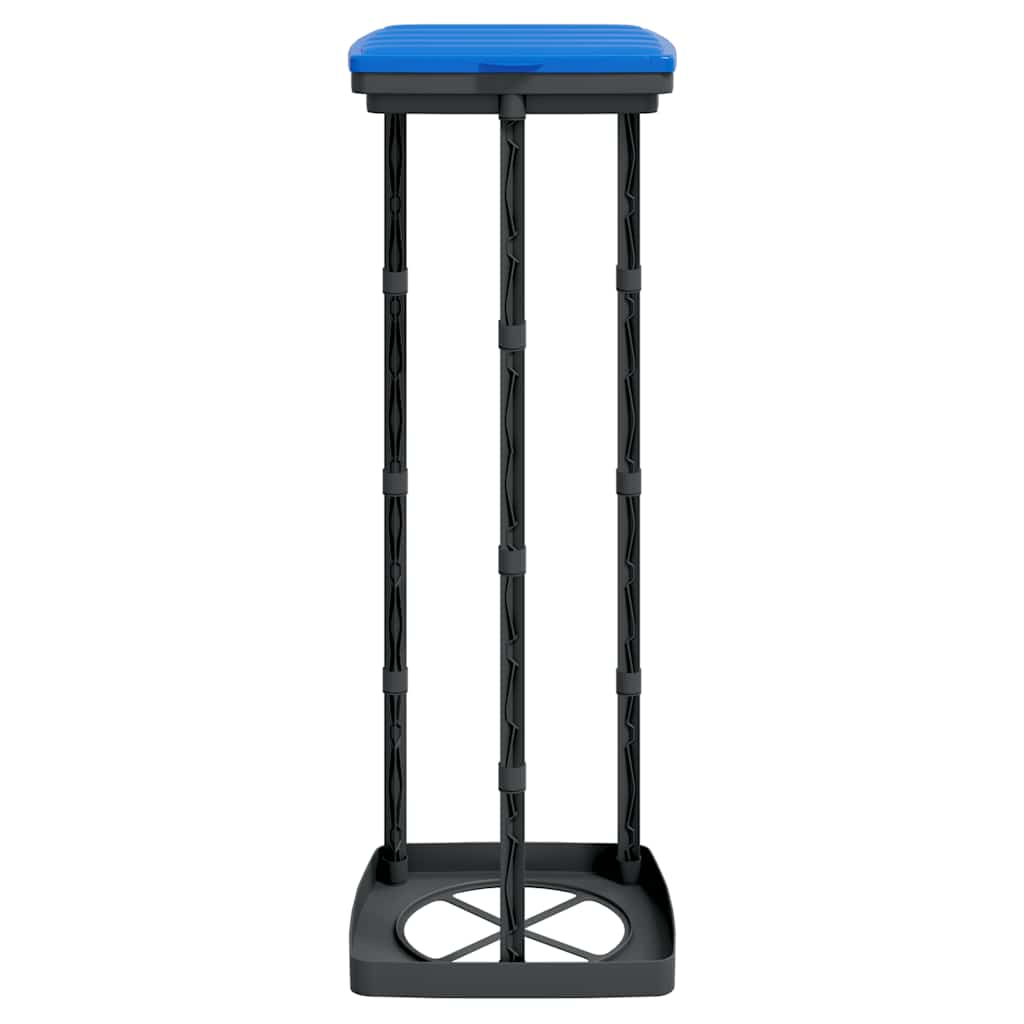 vidaXL Suporturi saci de gunoi, 2 buc., negru și albastru, 120 L, PP vidaXL Suporturi saci de gunoi, 2 buc., negru și albastru, 120 L, PP