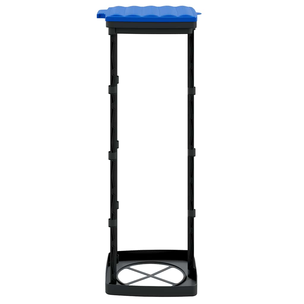 vidaXL Suporturi saci de gunoi, 2 buc., negru și albastru, 120 L, PP vidaXL Suporturi saci de gunoi, 2 buc., negru și albastru, 120 L, PP
