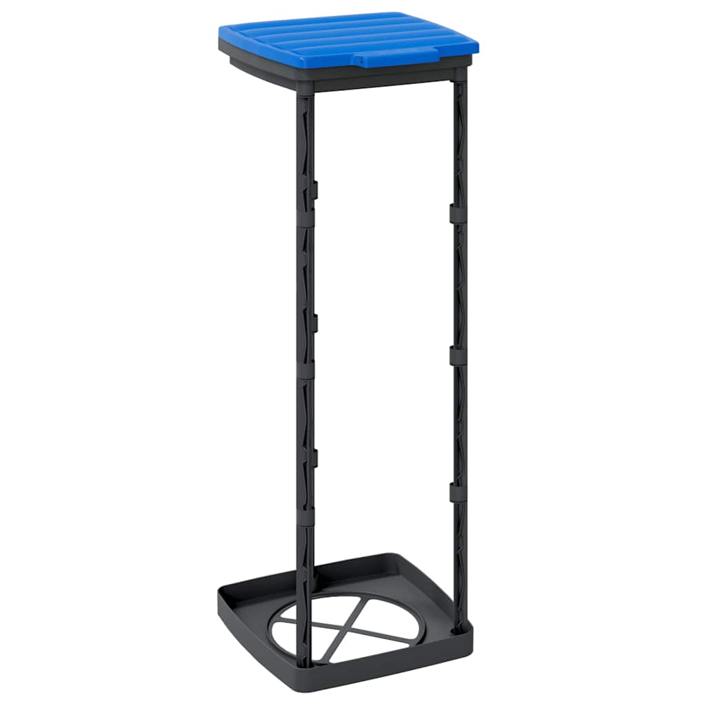 vidaXL Suporturi saci de gunoi, 2 buc., negru și albastru, 120 L, PP vidaXL Suporturi saci de gunoi, 2 buc., negru și albastru, 120 L, PP