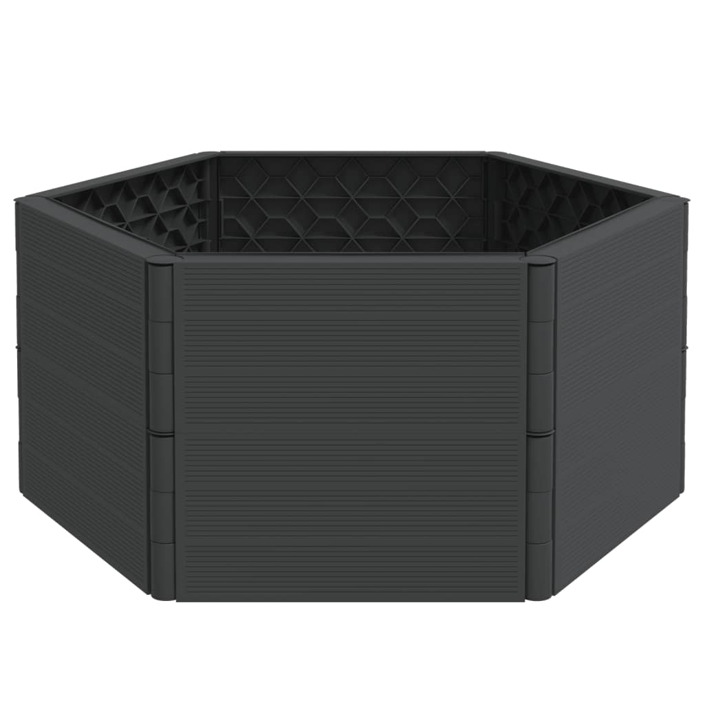vidaXL Jardinieră de grădină, antracit, PP vidaXL Jardinieră de grădină, antracit, PP