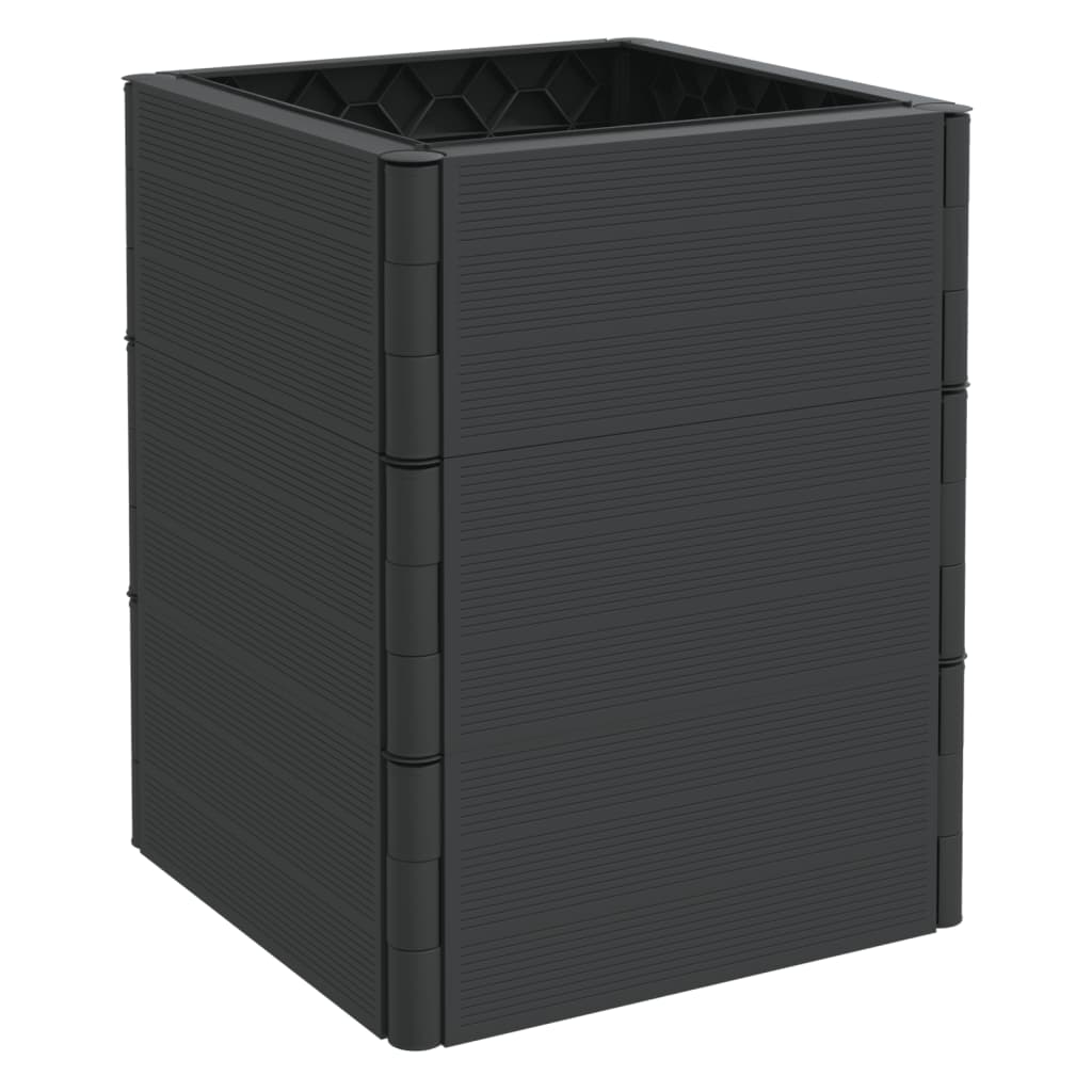 vidaXL Jardinieră de grădină, antracit, PP vidaXL Jardinieră de grădină, antracit, PP