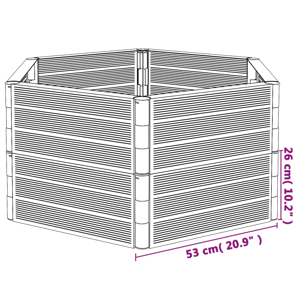vidaXL Jardinieră de grădină, antracit, PP vidaXL Jardinieră de grădină, antracit, PP