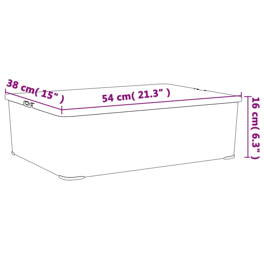 vidaXL Cutii de depozitare din plastic, 3 buc., 25 L, stivuibile vidaXL Cutii de depozitare din plastic, 3 buc., 25 L, stivuibile