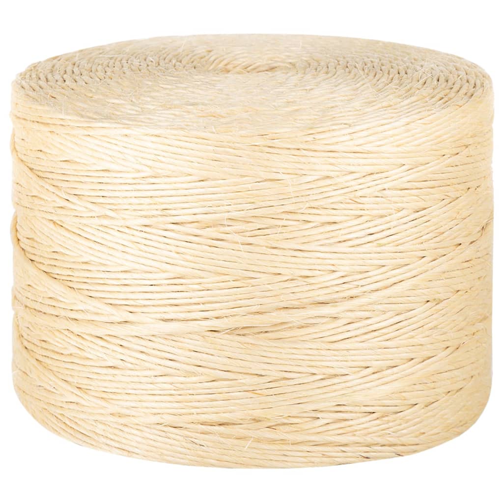 vidaXL Frânghie, 200 m, sisal 100%, 3 mm vidaXL Frânghie, 200 m, sisal 100%, 3 mm