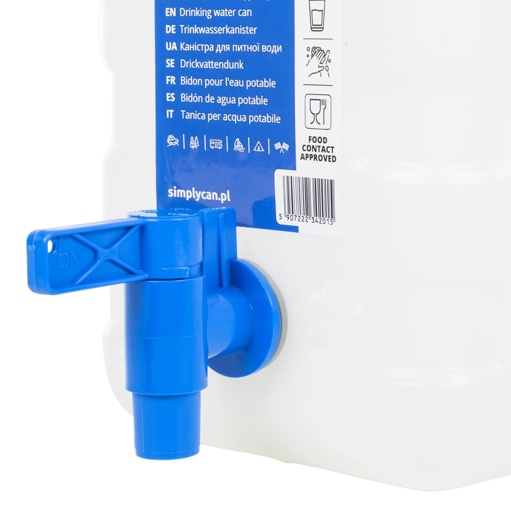 vidaXL Recipient de apă cu robinet, transparent, 10 L, plastic vidaXL Recipient de apă cu robinet, transparent, 10 L, plastic
