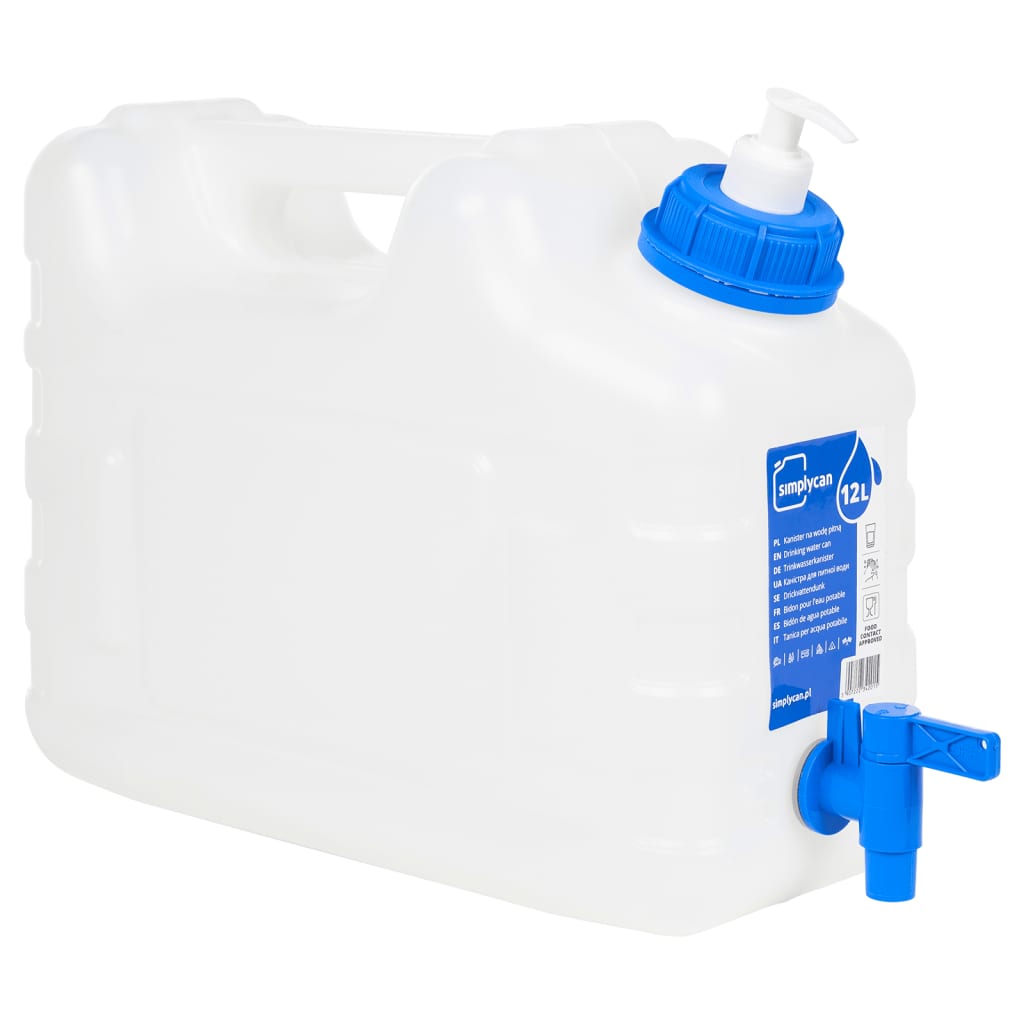 vidaXL Recipient de apă cu robinet și dozator de săpun, 10 L, plastic vidaXL Recipient de apă cu robinet și dozator de săpun, 10 L, plastic