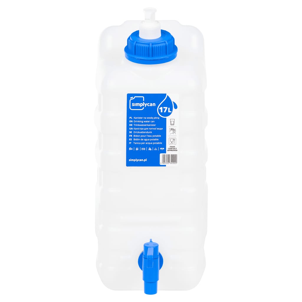 vidaXL Recipient de apă cu robinet și dozator de săpun, 15 L, plastic vidaXL Recipient de apă cu robinet și dozator de săpun, 15 L, plastic