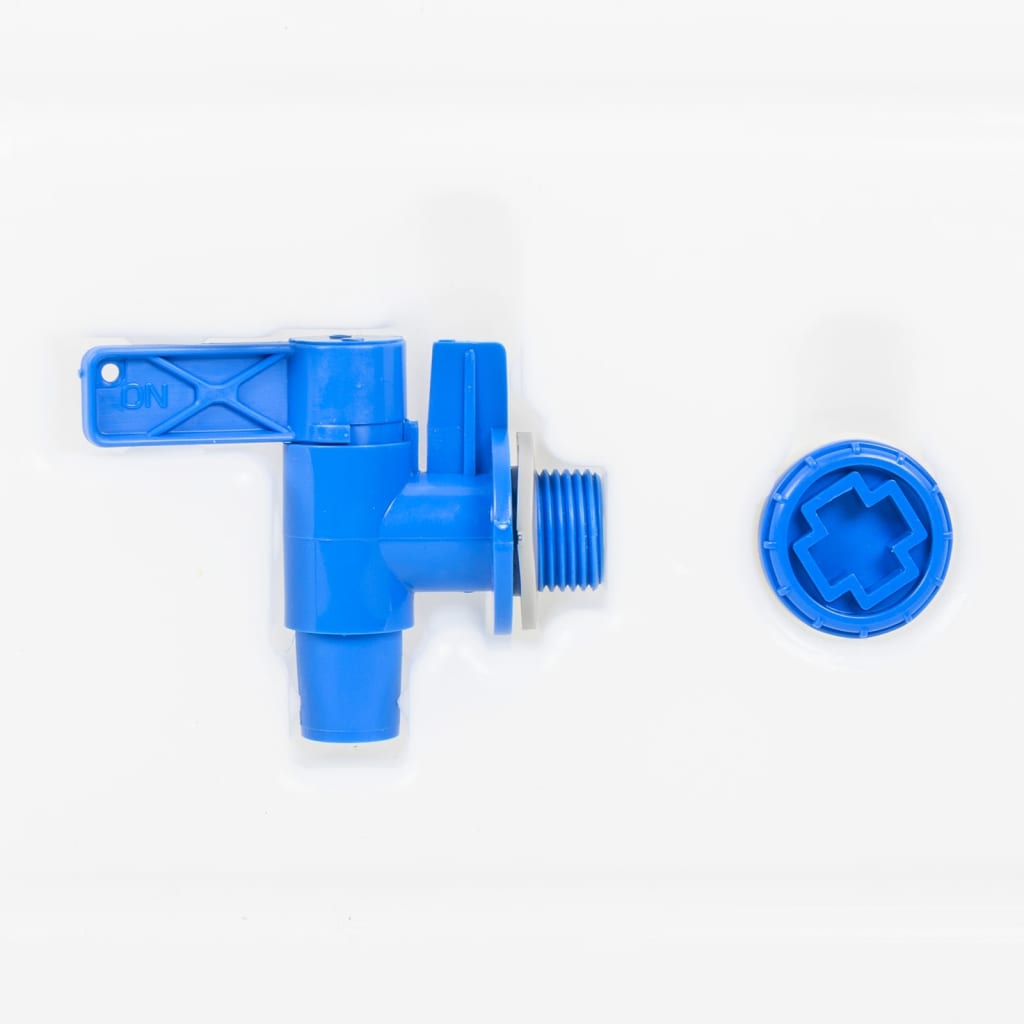 vidaXL Recipient de apă cu robinet și dozator de săpun, 15 L, plastic vidaXL Recipient de apă cu robinet și dozator de săpun, 15 L, plastic