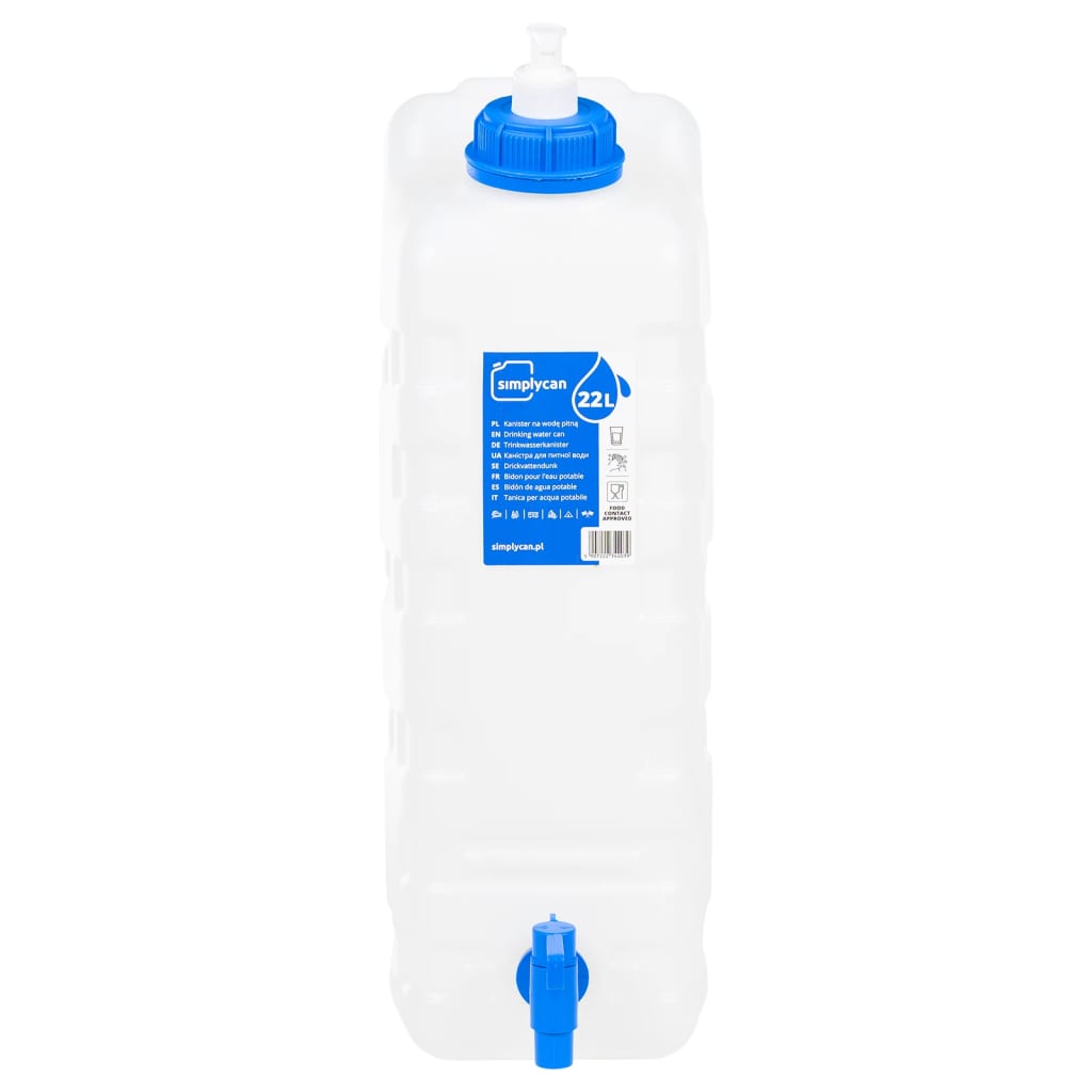 vidaXL Recipient de apă cu robinet și dozator de săpun, 20 L, plastic vidaXL Recipient de apă cu robinet și dozator de săpun, 20 L, plastic