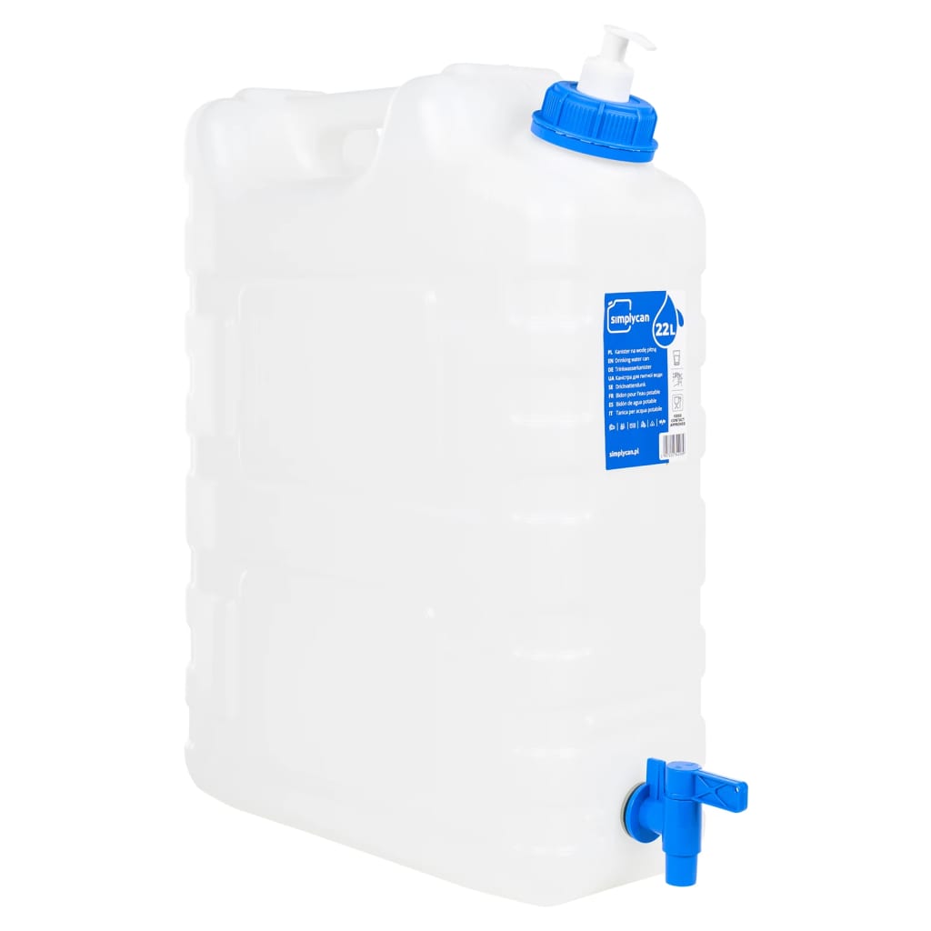 vidaXL Recipient de apă cu robinet și dozator de săpun, 20 L, plastic vidaXL Recipient de apă cu robinet și dozator de săpun, 20 L, plastic