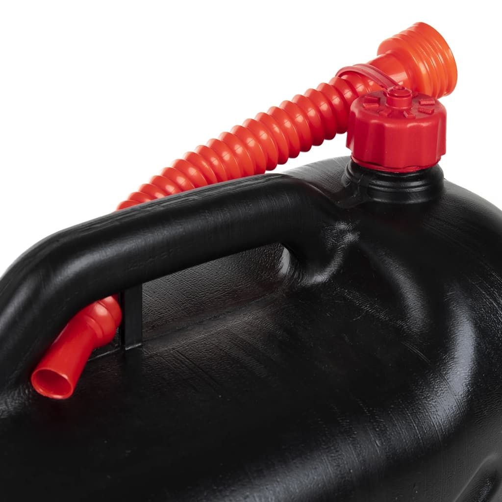 vidaXL Bidon de combustibil, pipă flexibilă, 3 buc. negru 20 L plastic vidaXL Bidon de combustibil, pipă flexibilă, 3 buc. negru 20 L plastic