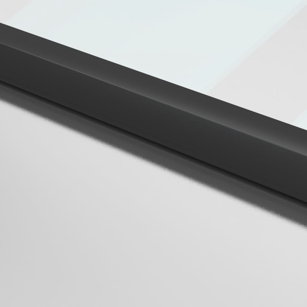 vidaXL Ușă de interior negru 83x201,5 cm sticlă securiz./aluminiu slim