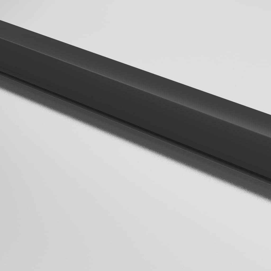 vidaXL Ușă de interior negru 83x201,5 cm sticlă securiz./aluminiu slim
