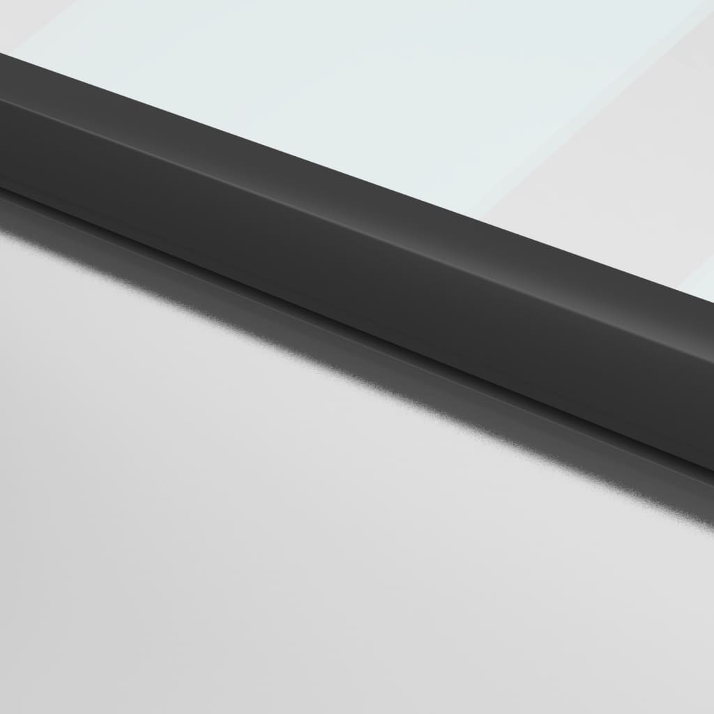 vidaXL Ușă interior negru 102,5x201,5 cm sticlă securiz./aluminiu slim