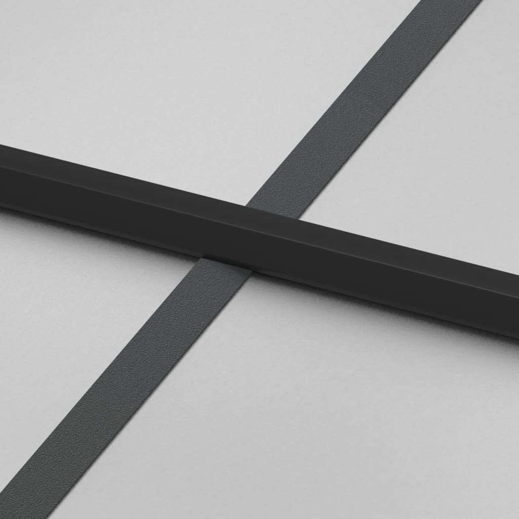 vidaXL Ușă de interior negru 83x201,5 cm sticlă securiz./aluminiu slim