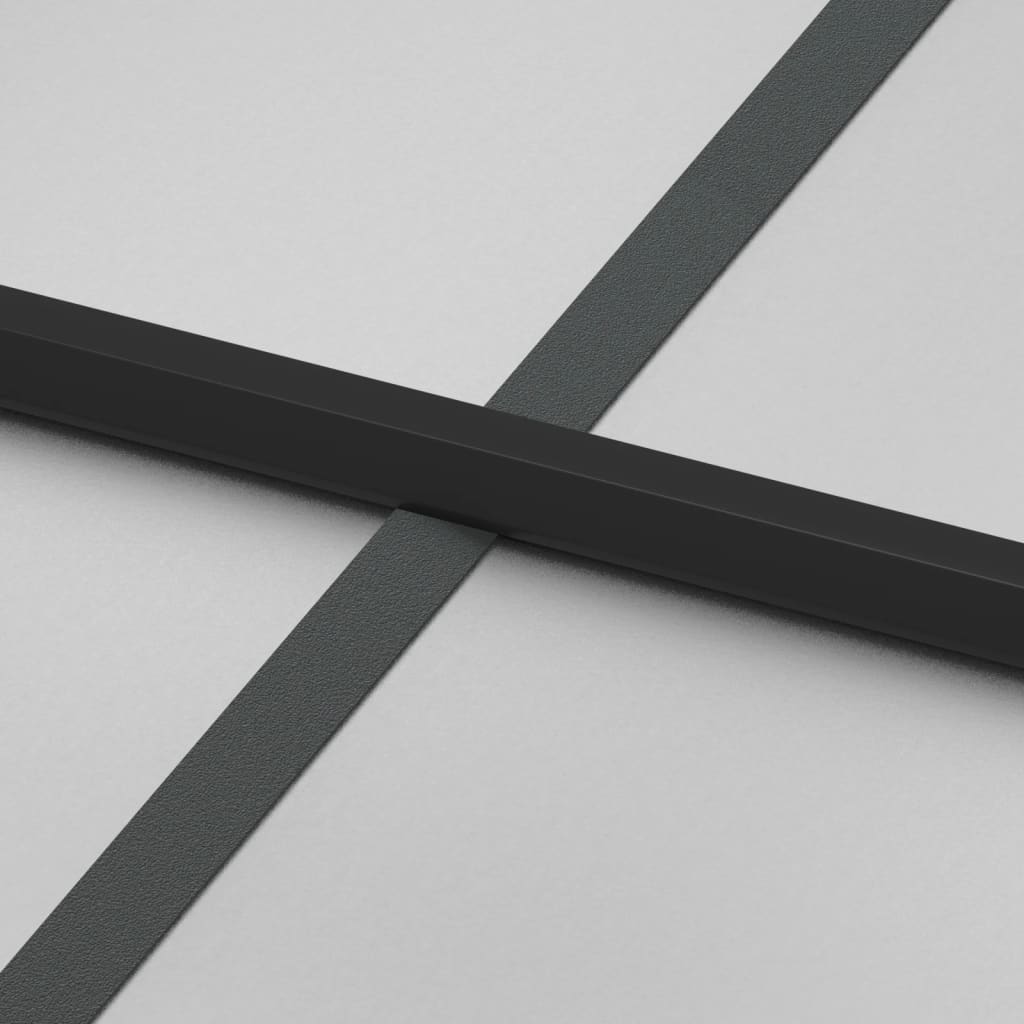 vidaXL Ușă interior negru 102,5x201,5 cm sticlă securiz./aluminiu slim