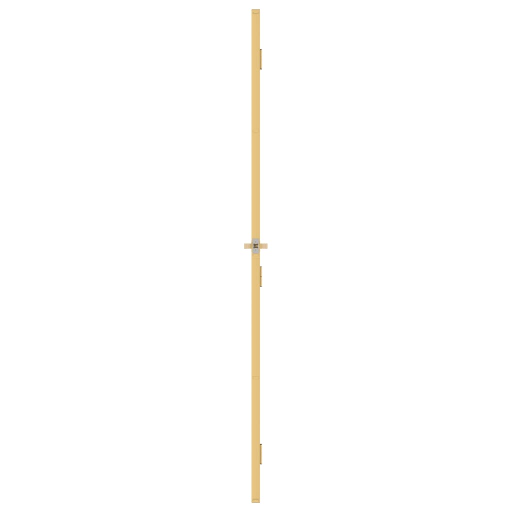 vidaXL Ușă interioară Slim auriu 93x201,5cm sticlă securizată/aluminiu