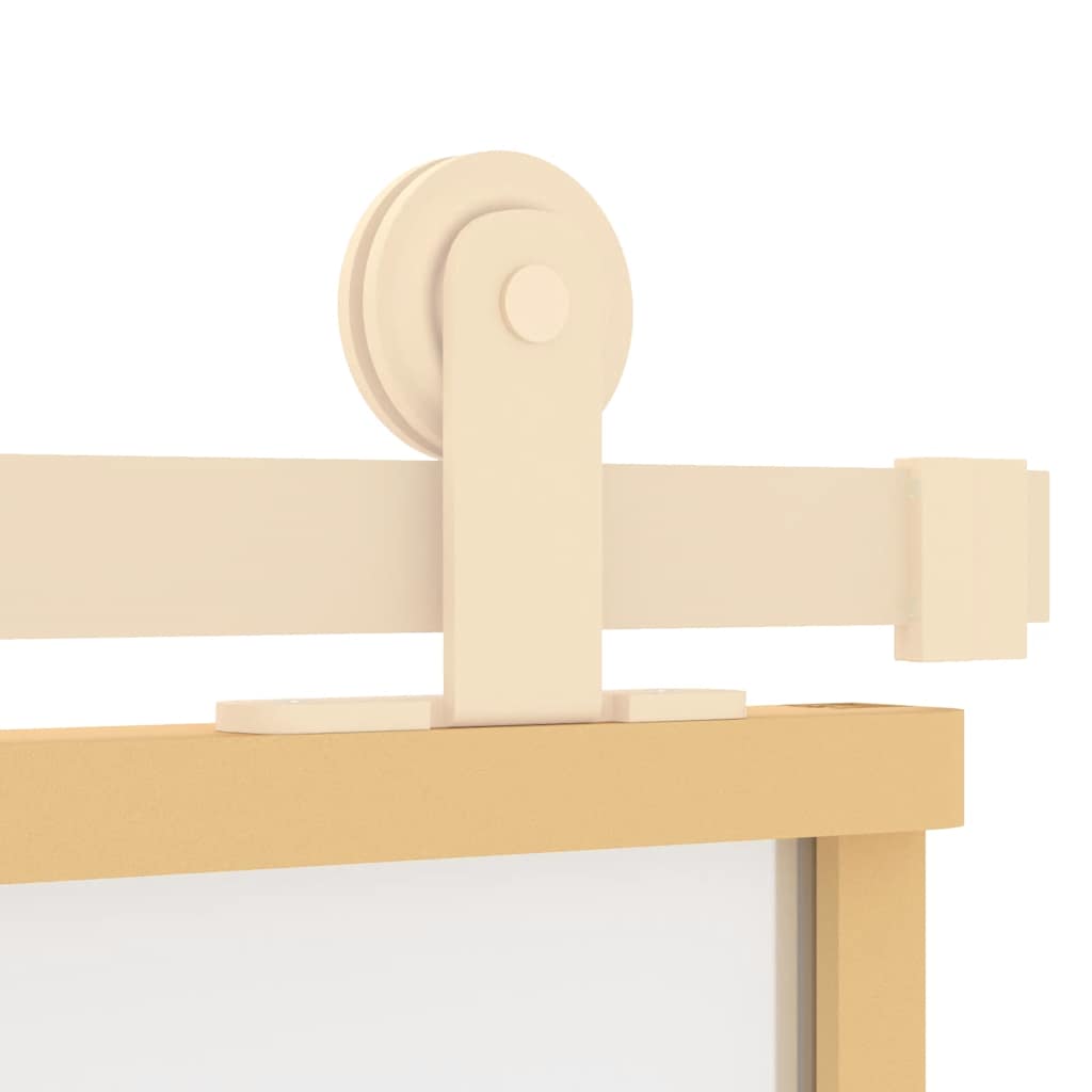 vidaXL Ușă glisantă, auriu, 76x205 cm, sticlă ESG mată și aluminiu