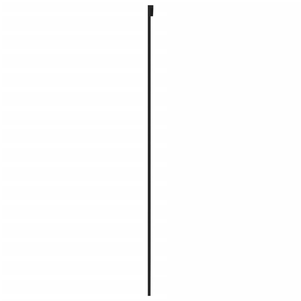 vidaXL Ușă glisantă, negru, 102,5x205 cm, sticlă securizată/aluminiu