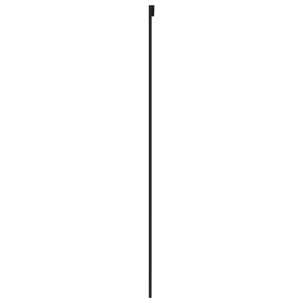 vidaXL Ușă glisantă, negru, 102,5x205 cm, sticlă securizată/aluminiu