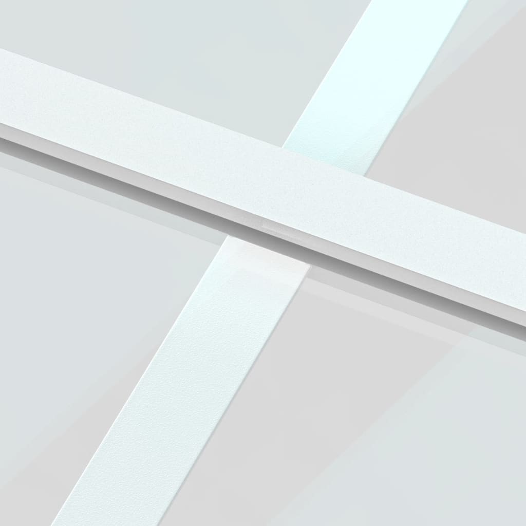 vidaXL Ușă glisantă, alb, 90x205 cm, sticlă securizată/aluminiu