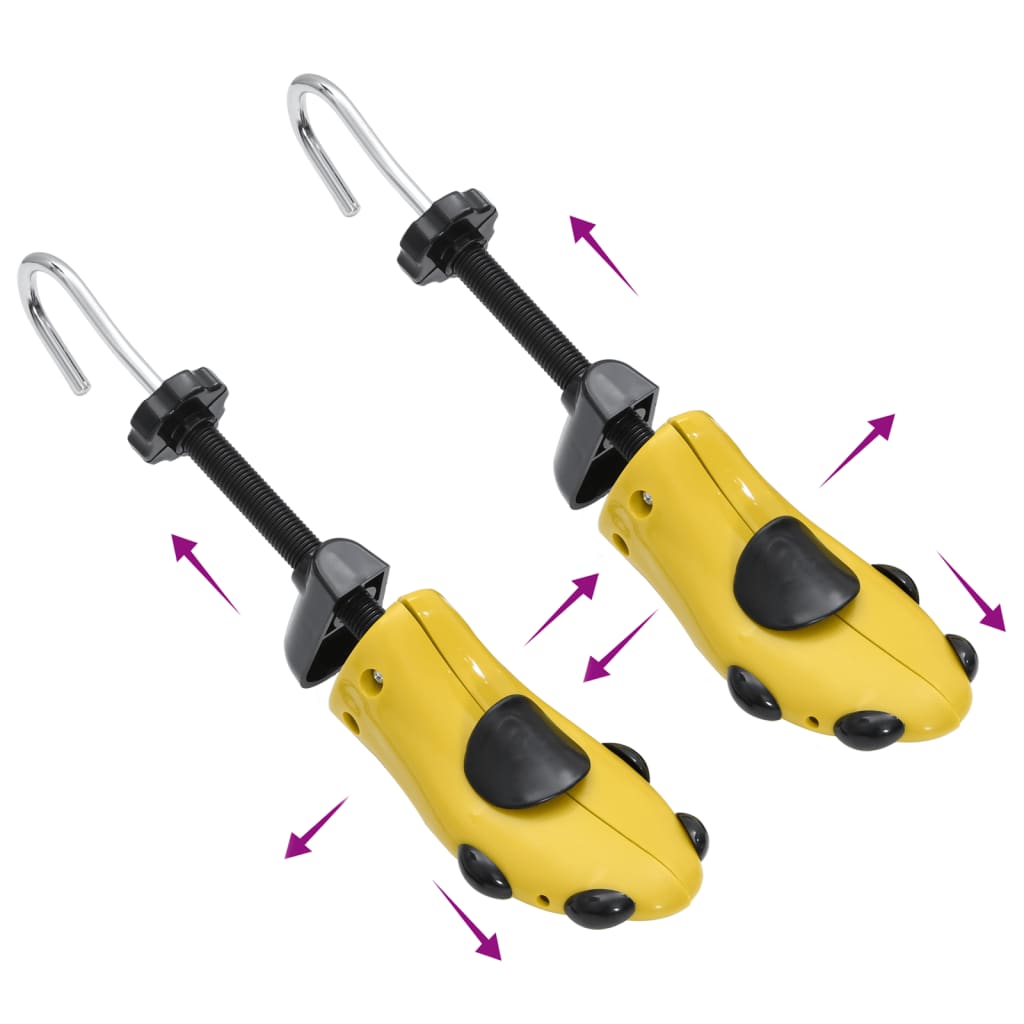 vidaXL Întinzătoare de pantofi cu corn, galben, EU 41-46, plastic vidaXL Întinzătoare de pantofi cu corn, galben, EU 41-46, plastic