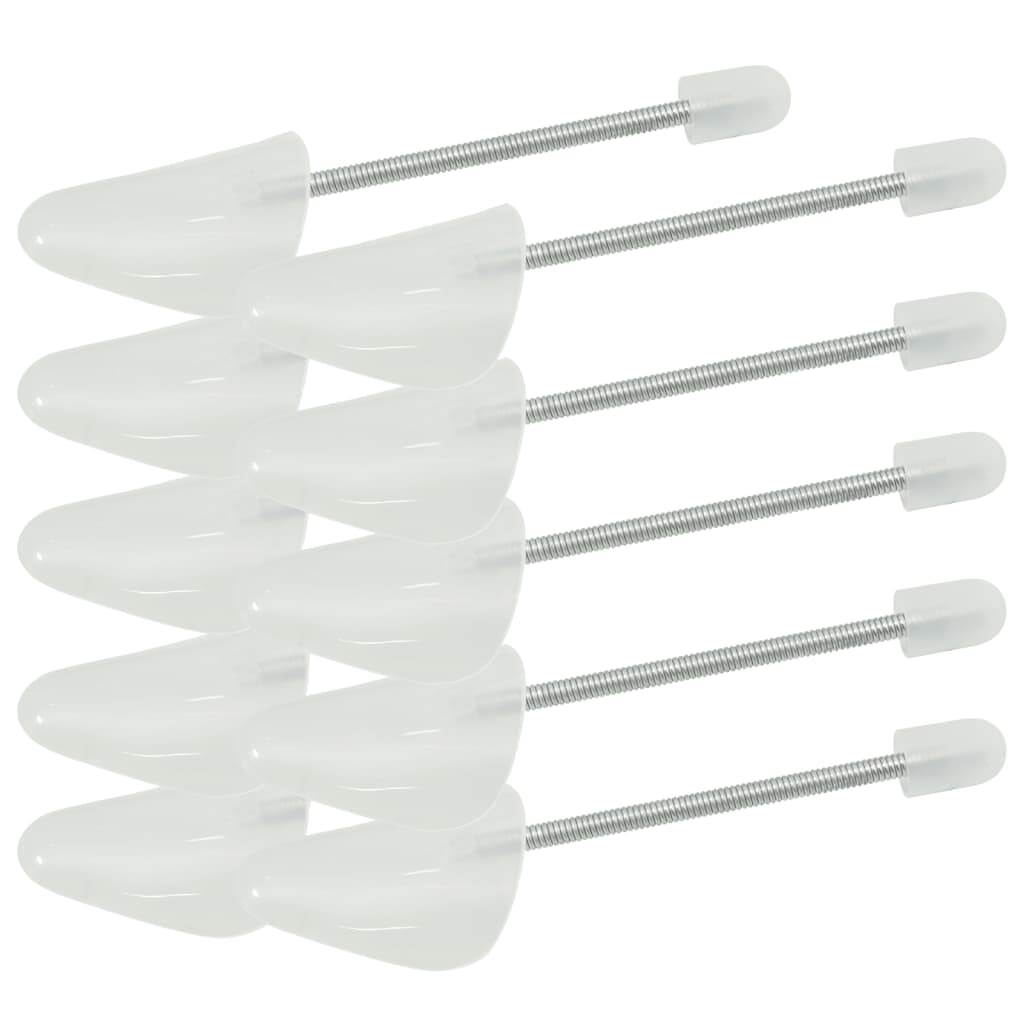 vidaXL Calapoade de pantofi, 5 perechi, alb, EU 35-38, plastic vidaXL Calapoade de pantofi, 5 perechi, alb, EU 35-38, plastic
