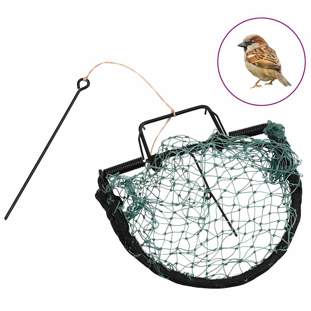 vidaXL Capcană pentru păsări, verde, 20 cm, oțel vidaXL Capcană pentru păsări, verde, 20 cm, oțel