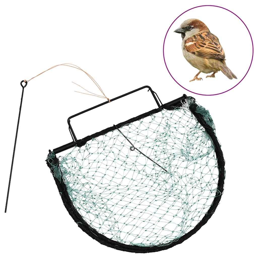 vidaXL Capcană pentru păsări, verde, 30 cm, oțel vidaXL Capcană pentru păsări, verde, 30 cm, oțel