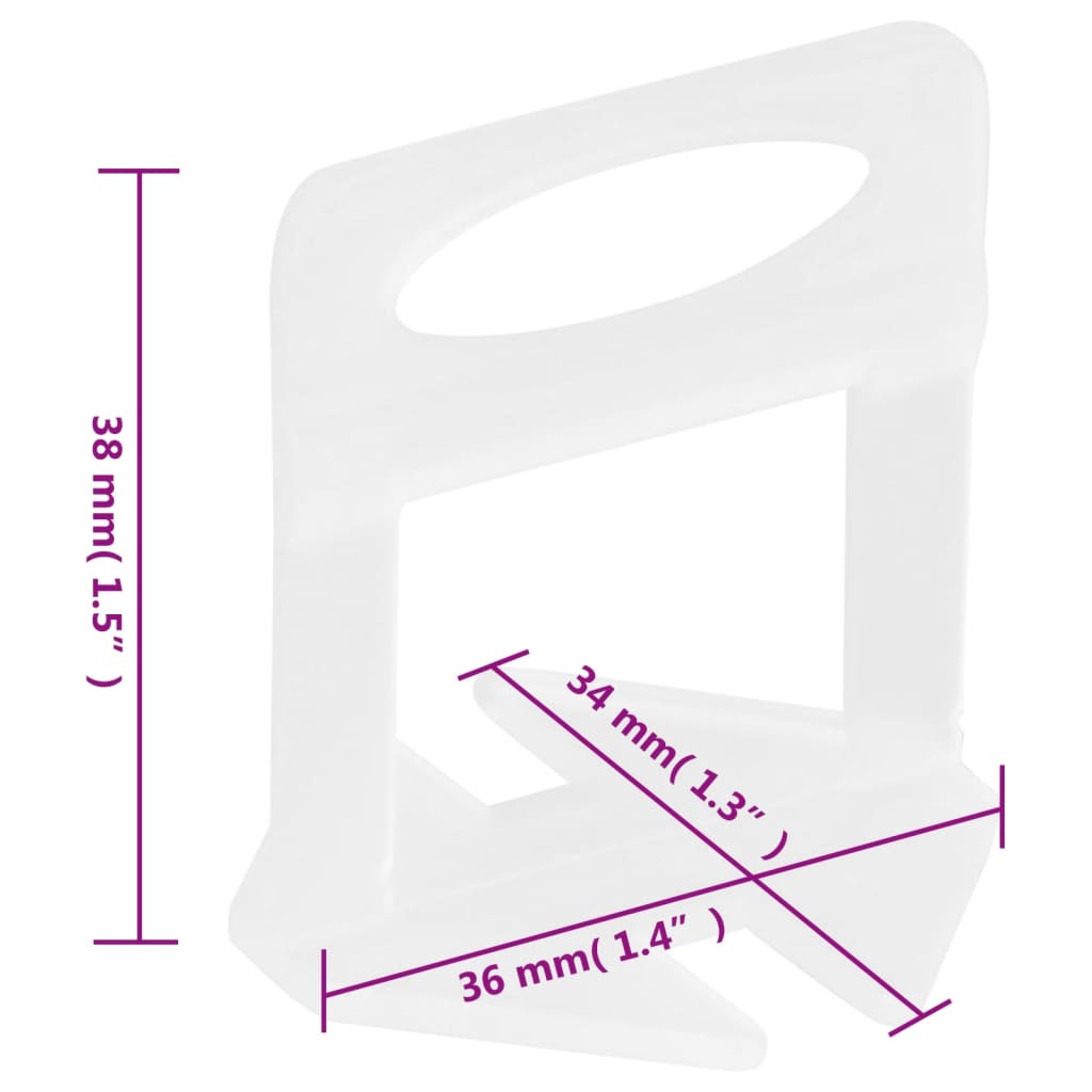 vidaXL Cleme de nivelare a plăcilor 250 buc. 3 mm vidaXL Cleme de nivelare a plăcilor 250 buc. 3 mm