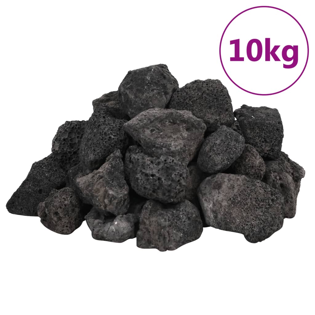vidaXL Roci vulcanice, 10 kg, negru, 3-5 cm vidaXL Roci vulcanice, 10 kg, negru, 3-5 cm