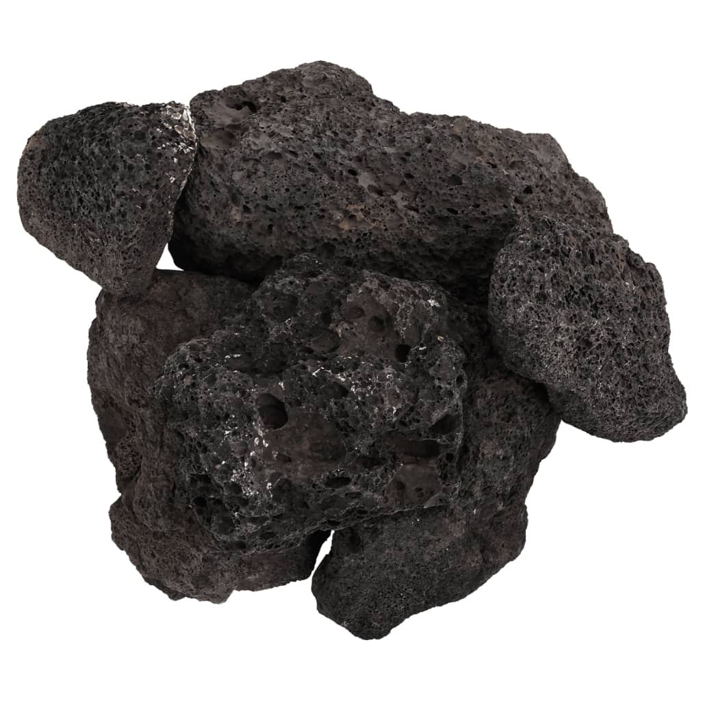vidaXL Roci vulcanice, 10 kg, negru, 10-30 cm vidaXL Roci vulcanice, 10 kg, negru, 10-30 cm