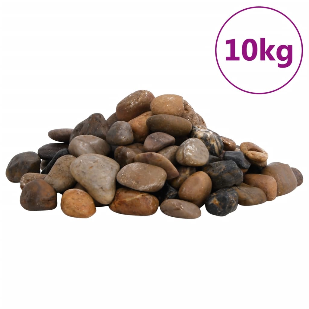 vidaXL Pietricele lustruite, 10 kg, culori mixte, 2-5 cm vidaXL Pietricele lustruite, 10 kg, culori mixte, 2-5 cm