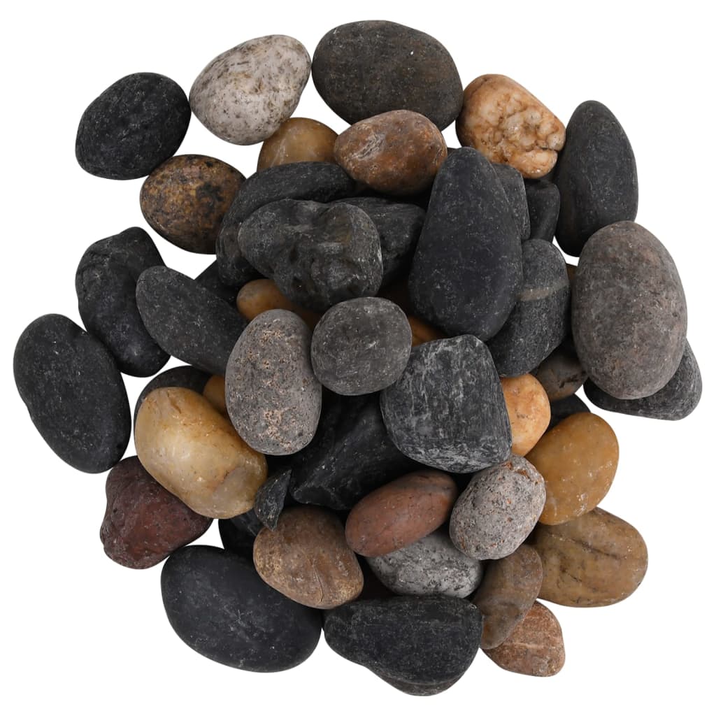 vidaXL Pietricele lustruite, 25 kg, culori mixte, 5-8 cm vidaXL Pietricele lustruite, 25 kg, culori mixte, 5-8 cm