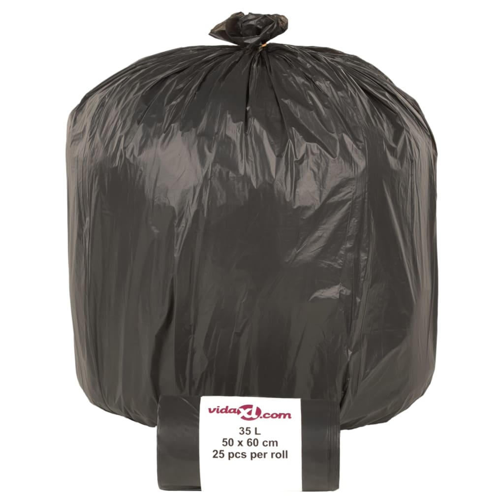 vidaXL Saci de gunoi 250 buc. negru 35 L vidaXL Saci de gunoi 250 buc. negru 35 L