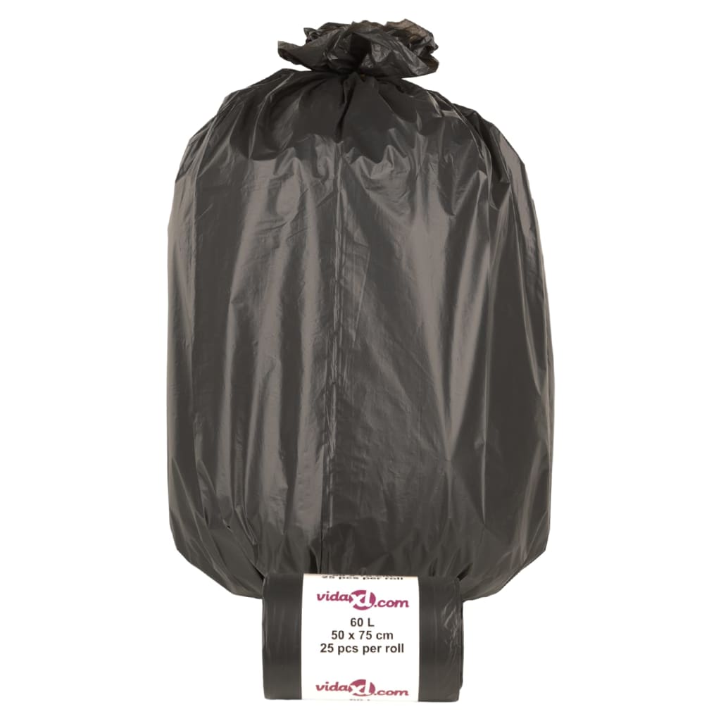 vidaXL Saci de gunoi 250 buc. negru 60 L vidaXL Saci de gunoi 250 buc. negru 60 L