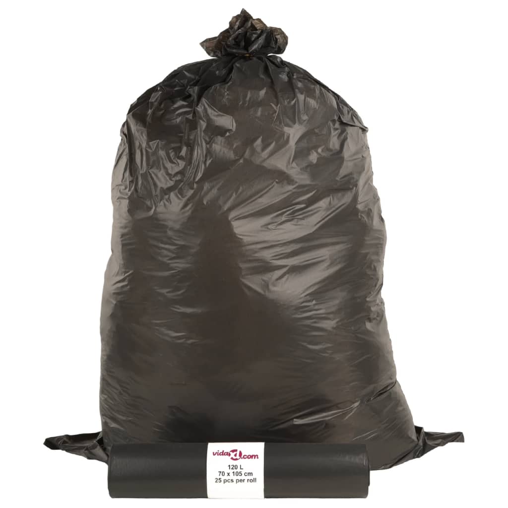 vidaXL Saci de gunoi 250 buc. negru 120 L vidaXL Saci de gunoi 250 buc. negru 120 L