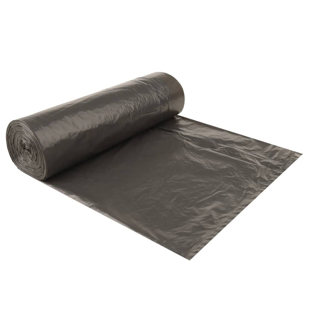 vidaXL Saci de gunoi cu șnururi 250 buc. negru 60 L vidaXL Saci de gunoi cu șnururi 250 buc. negru 60 L