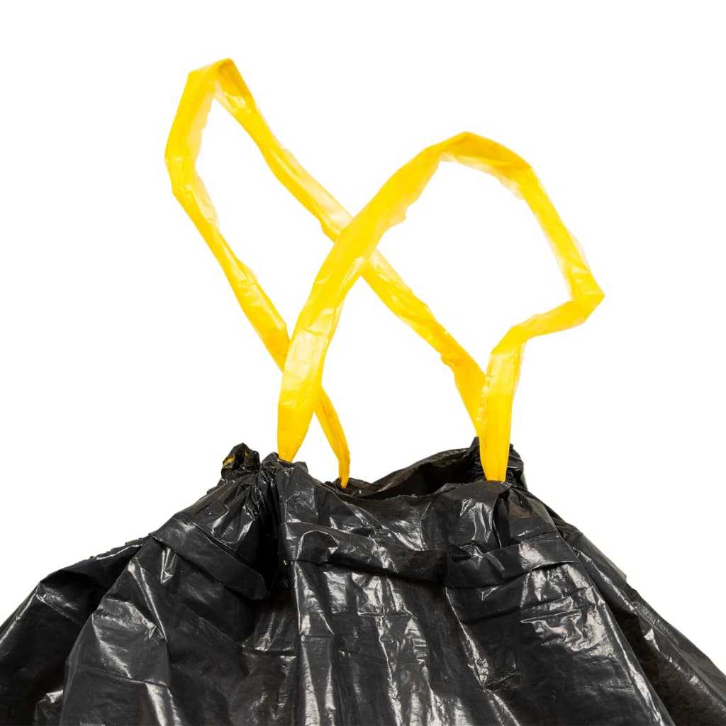 vidaXL Saci de gunoi cu șnururi 150 buc. negru 240 L vidaXL Saci de gunoi cu șnururi 150 buc. negru 240 L