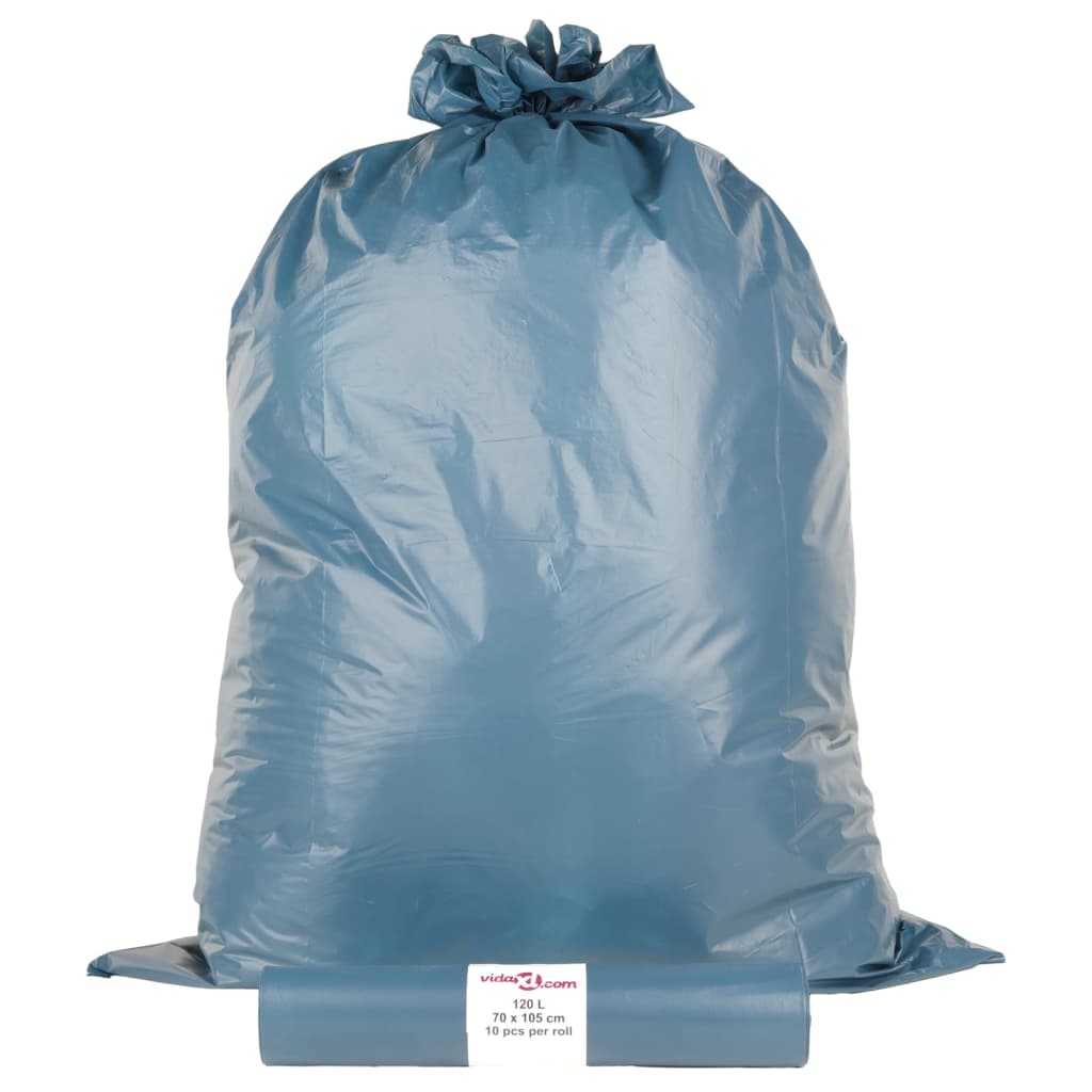 vidaXL Saci de gunoi 100 buc. albastru 120 L vidaXL Saci de gunoi 100 buc. albastru 120 L