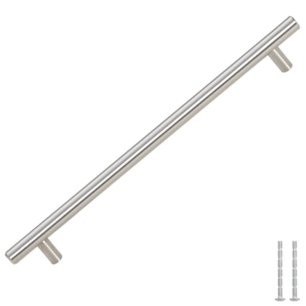 vidaXL Mânere de dulap, 5 buc., argintiu, 224 mm, oțel inoxidabil vidaXL Mânere de dulap, 5 buc., argintiu, 224 mm, oțel inoxidabil