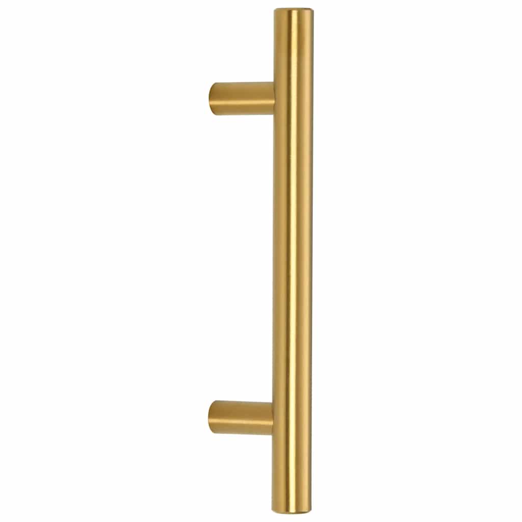 vidaXL Mânere de dulap, 10 buc., auriu, 96 mm, oțel inoxidabil vidaXL Mânere de dulap, 10 buc., auriu, 96 mm, oțel inoxidabil