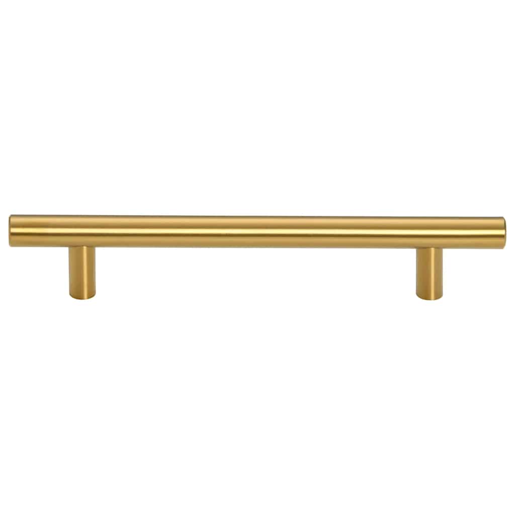 vidaXL Mânere de dulap, 10 buc., auriu, 128 mm, oțel inoxidabil vidaXL Mânere de dulap, 10 buc., auriu, 128 mm, oțel inoxidabil