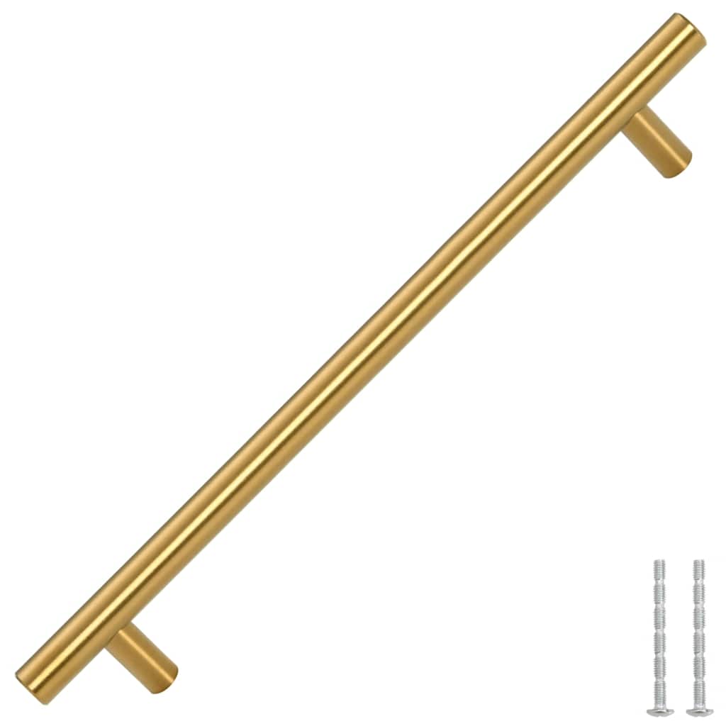 vidaXL Mânere de dulap, 5 buc., auriu, 192 mm, oțel inoxidabil vidaXL Mânere de dulap, 5 buc., auriu, 192 mm, oțel inoxidabil