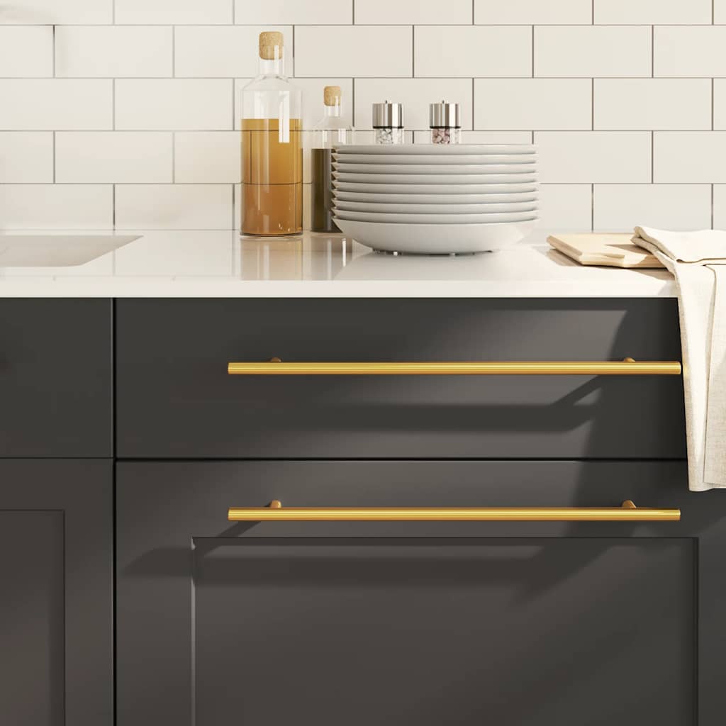 vidaXL Mânere de dulap, 5 buc., auriu, 320 mm, oțel inoxidabil vidaXL Mânere de dulap, 5 buc., auriu, 320 mm, oțel inoxidabil